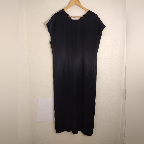 All Saints Gold Neck Chain Black Dress - Picture 1 of 9